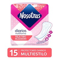Nosotras Protectores Diarios Multiestilo - Bolsa 15 UN
